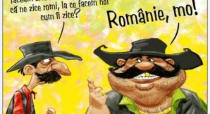 Caricatura: tigani si tiganie, romi si Romanie